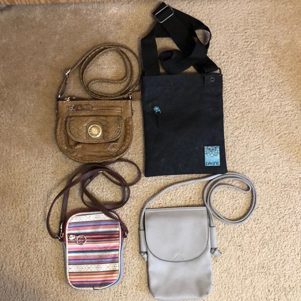 Small Crossbody Bags lot in different colors & sizes